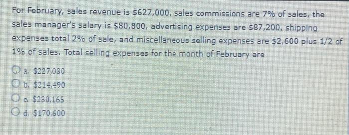 you! Stephanie Corporation sells a single product, Budgeted sales for the year