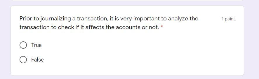 error-free as long as the debit and credit side balances, or in