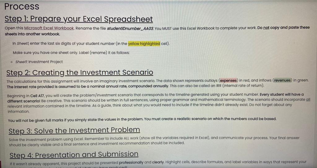  Process Step 1: Prepare your Excel Spreadsheet Open this Microsoft Excel