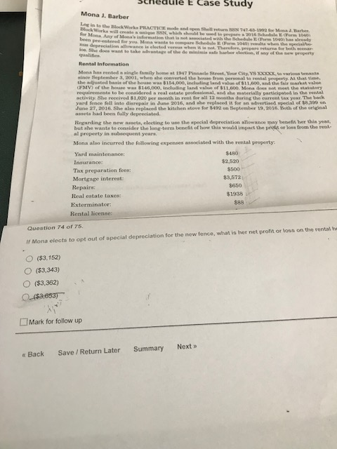 Sehedul E Case Study Mona 1. Barber Le in to the