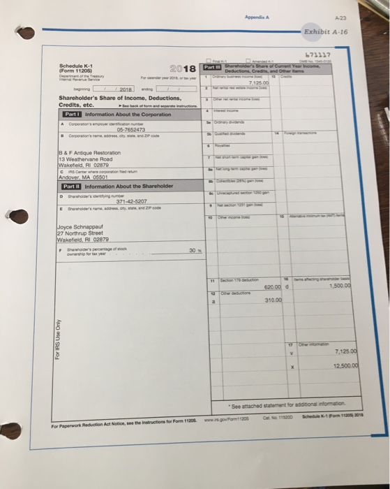 school PTO. During the year, she receives an award for outstanding service