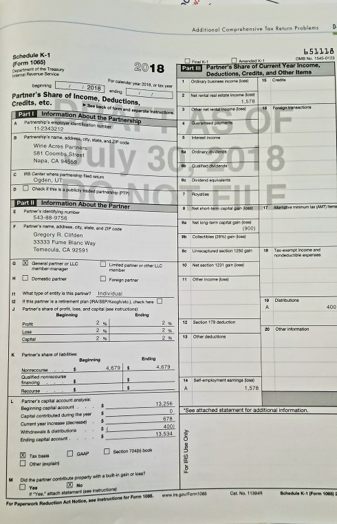 Ger ens provide more than 50% whip and had the following $138,000