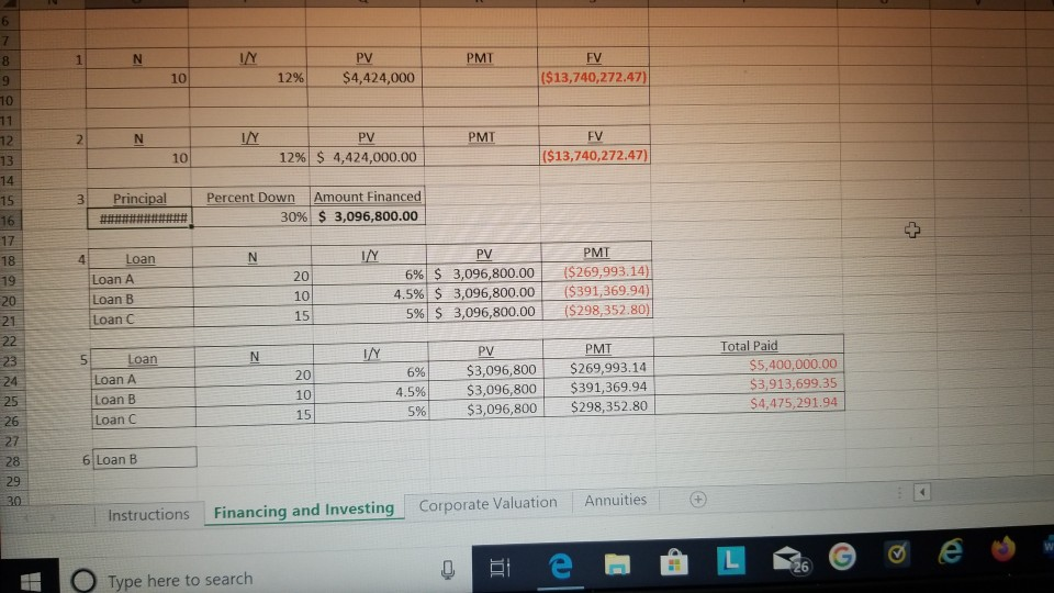 flow time line with cash expenses 10% higher than those in Table