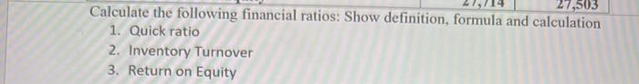 of ratio analysis? (10 Marks) b) Here are the simplified financial statements