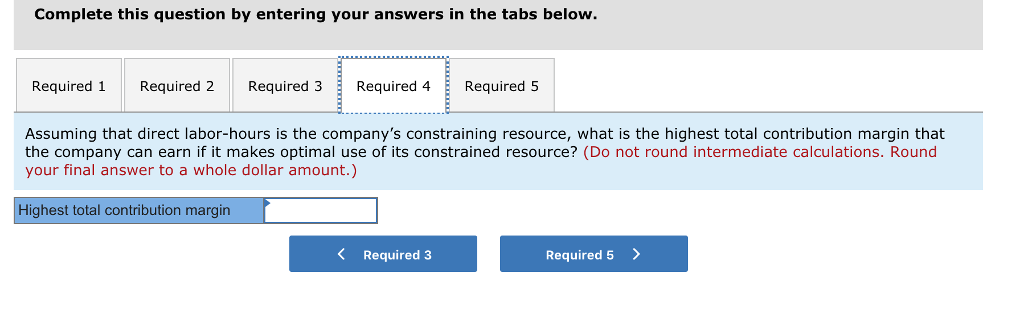the coming year. The company has provided the following data Demand 5