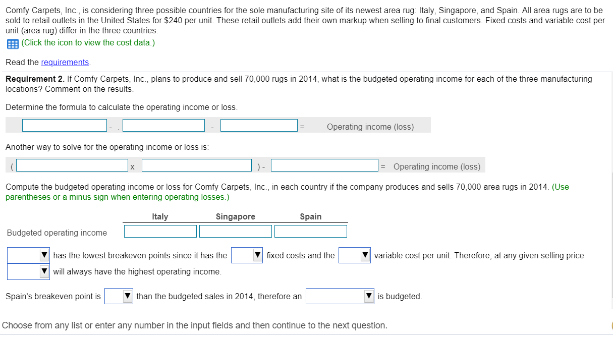 manufacturing site of its newest area rug: Italy, Singapore, and Spain. All