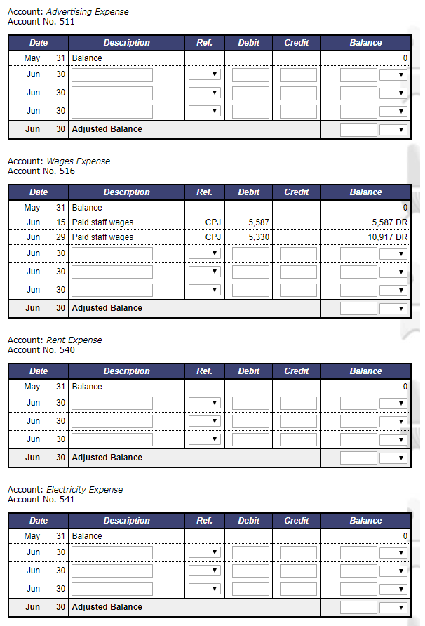 automatically update the appropriate ledger accounts. Since this practice set is a