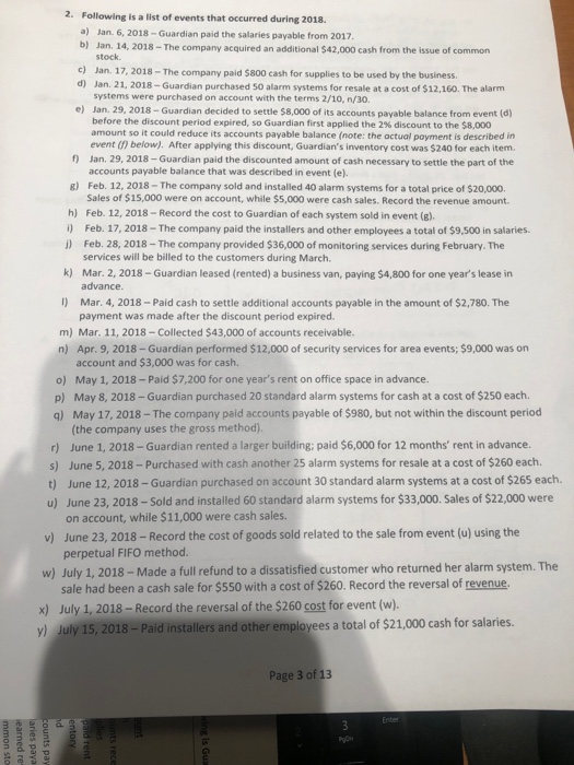 Print your name (legibly) on this cover sheet. Instructions: Guardian Security, Inc.