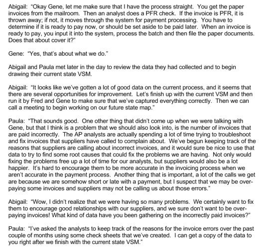 Just a few more days until the Kaizen event kicks off" As