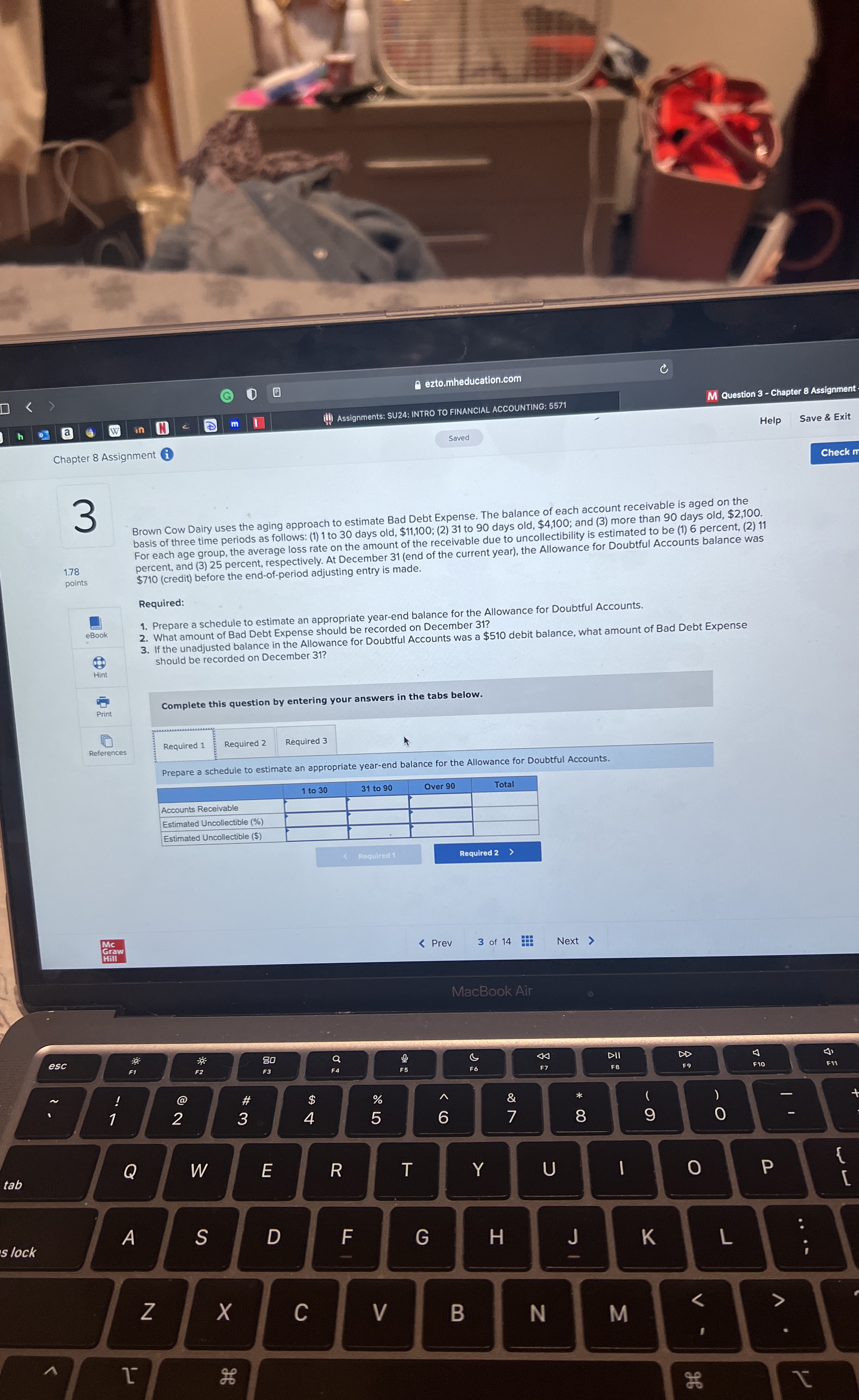  Chapter 8 Assignment 1 M Question 3- Chapter 8 Assignment 3
