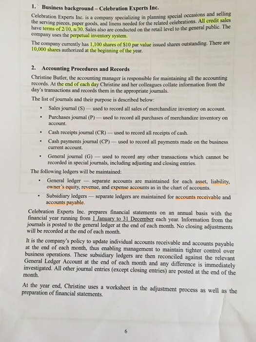  The background information show below Just do Q1,3,4&5 (in the last