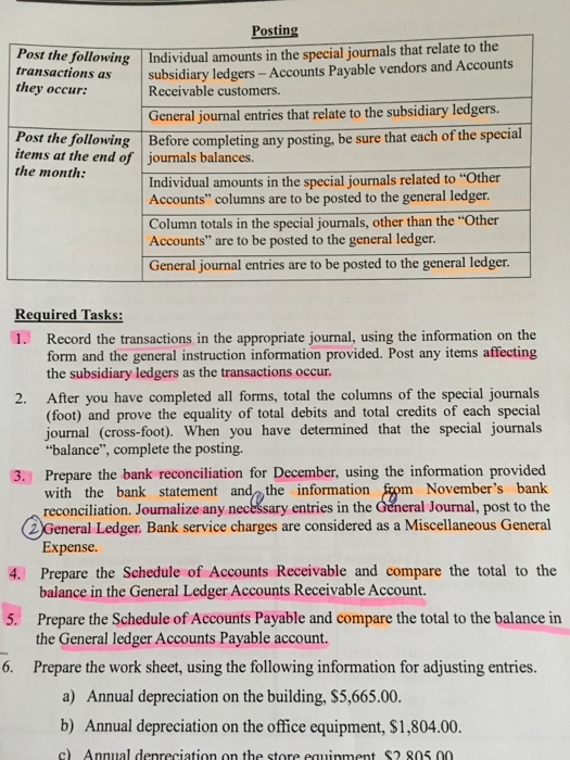 the General Journal, post to the General Ledger. Bank service charges are