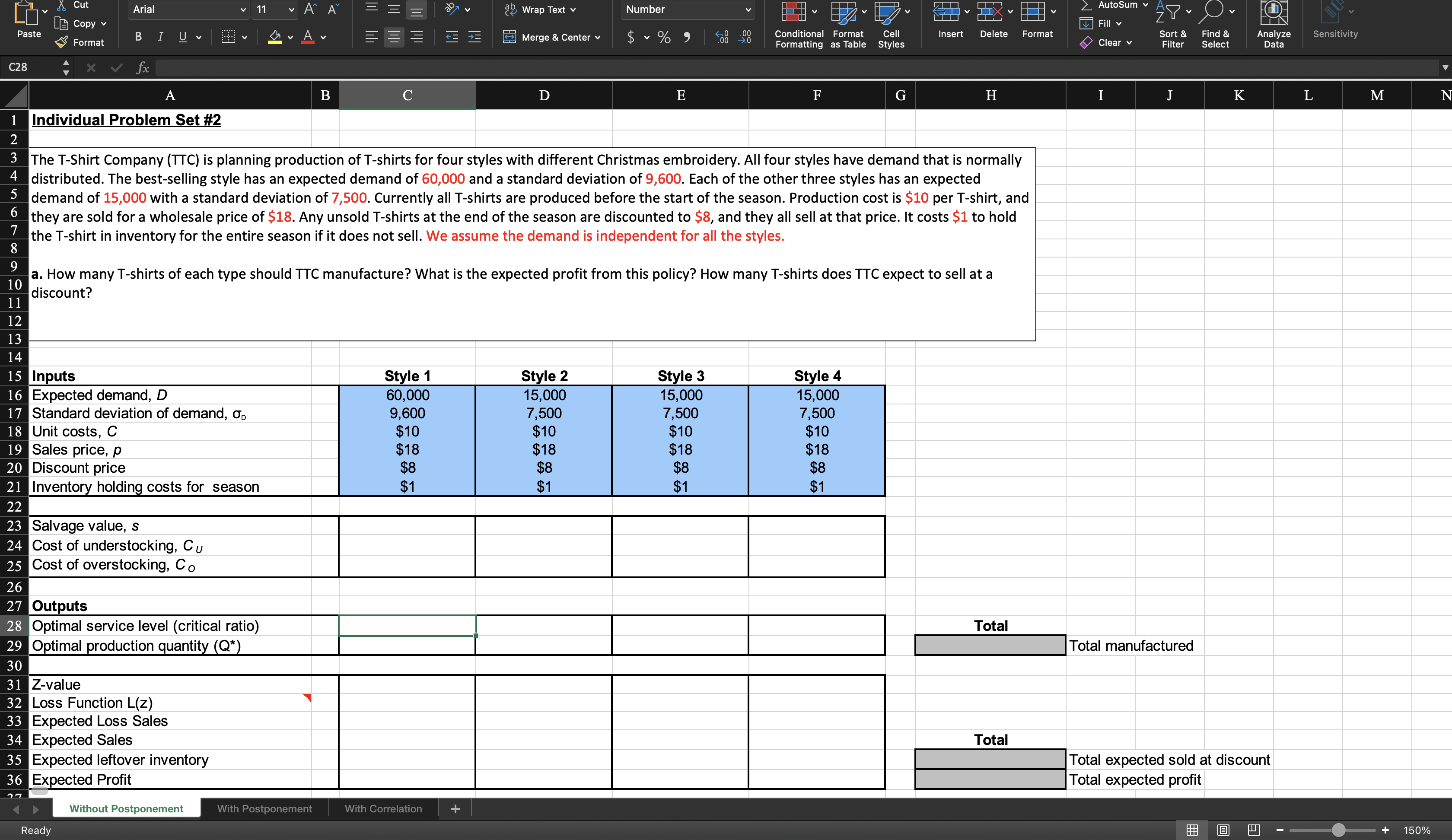 How to do the calculations within the excel file Cut Arial 11
