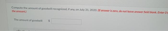 purchase of Crane Galleries. The balance sheet of Crane is given in
