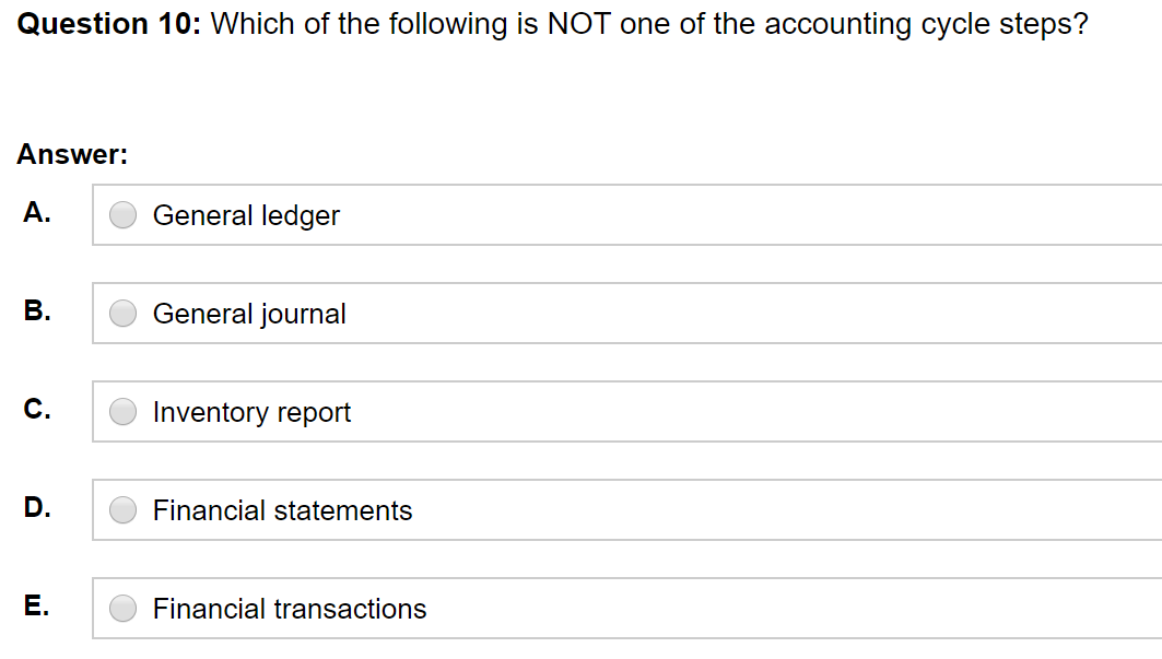 Accounting and Standards Board O Certified Public Accountants Association Question 9: The