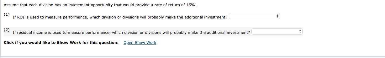 of Marigold Company. Divisions North West South $299,100 $139,500 $499,600 $360,000 $401,000