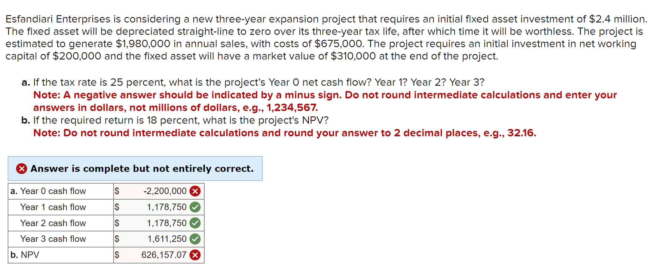  Tanaka Machine Shop is considering a four-year project to improve its