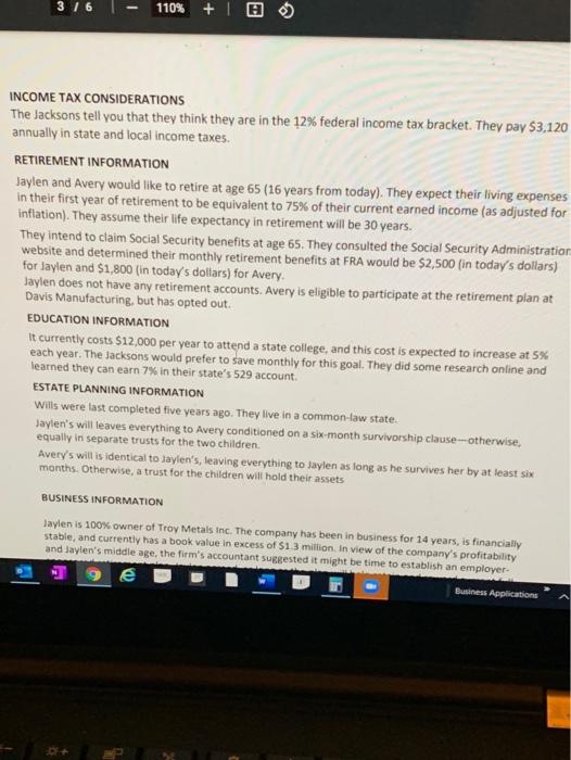 party as successor trustee, with Avery and Jaylen as the primary beneficiaries