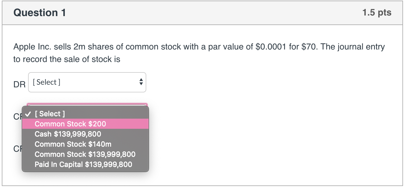 shares of common stock with a par value of $0.0001 for $70.