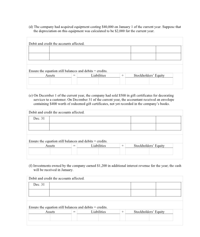 December 31 of the current year. See the last page for the