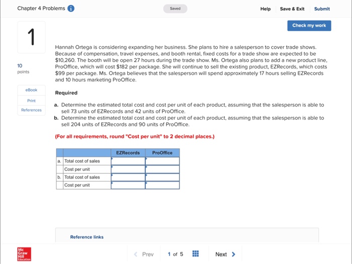  Q1 Q2 Chapter 4 Problems Help Save & Exit Submit Saved