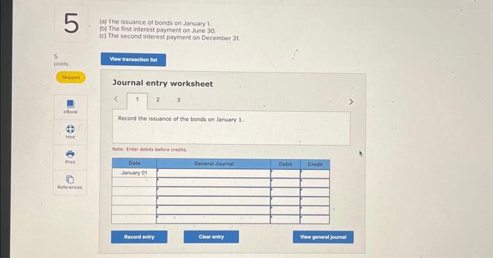 issues 9%, four-year bonds, on Jancary 1 of this year, with a