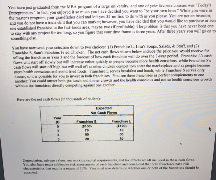 Chapter 8 Mini Case distributed in class, determine the following: a. Calculate