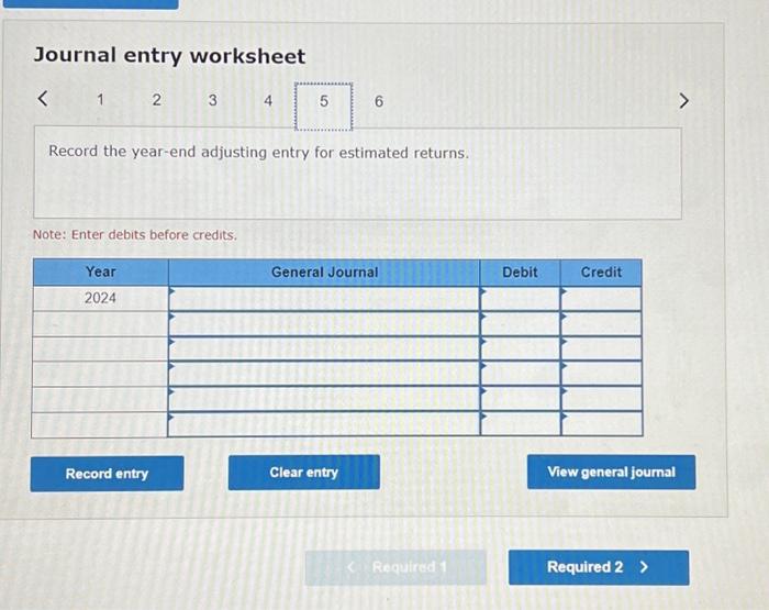 record actual returns in 2024 of merchandise that was sold prior to