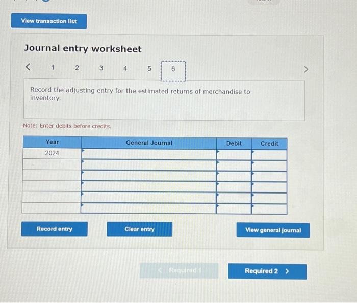 2024; (b) record actu of merchandise that was sold during 2024; and