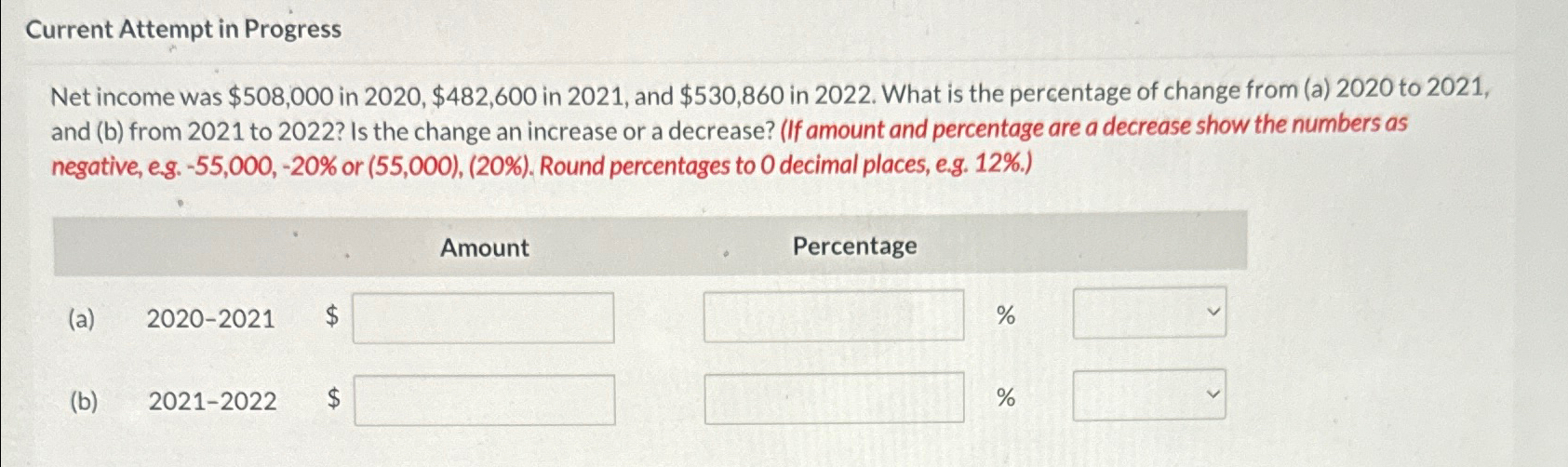  Current Attempt in Progress Net income was $508,000 in 2020,$482,600 in