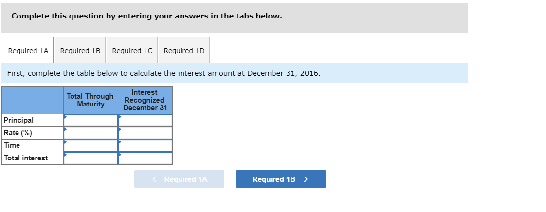 transactions are from Ohlm Company. (Use 360 days a year.) 2016 Dec.