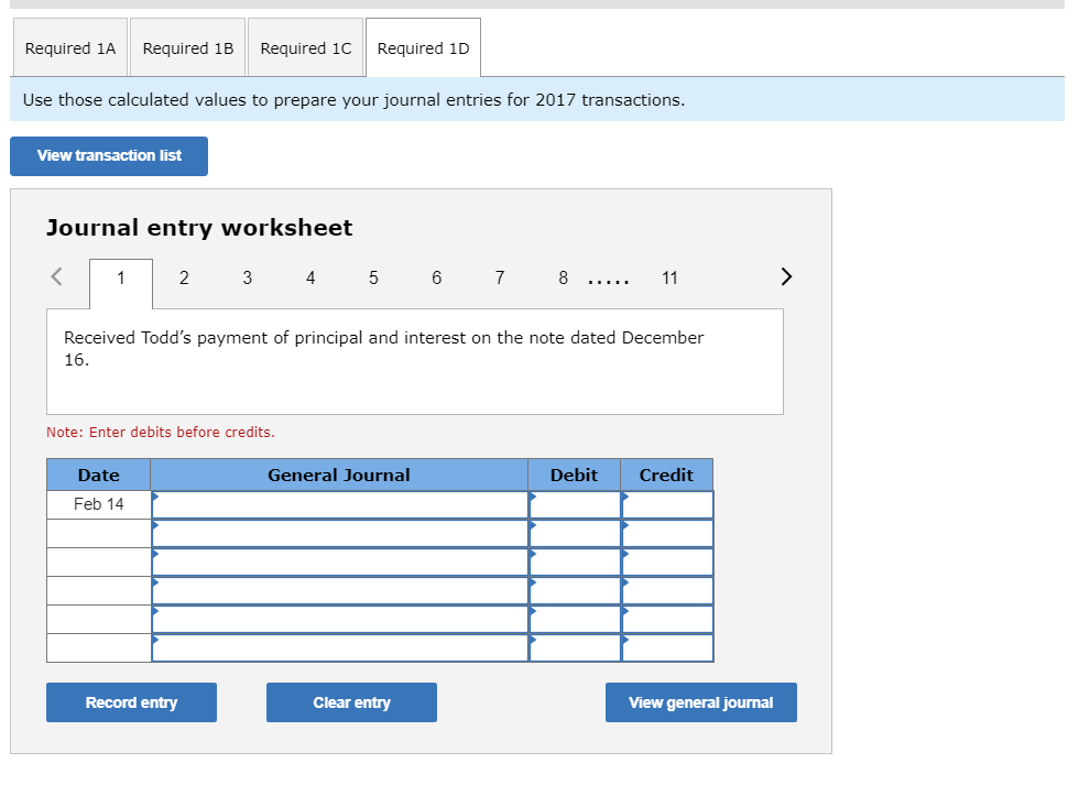 an adjusting entry to record the accrued interest on the Todd note.