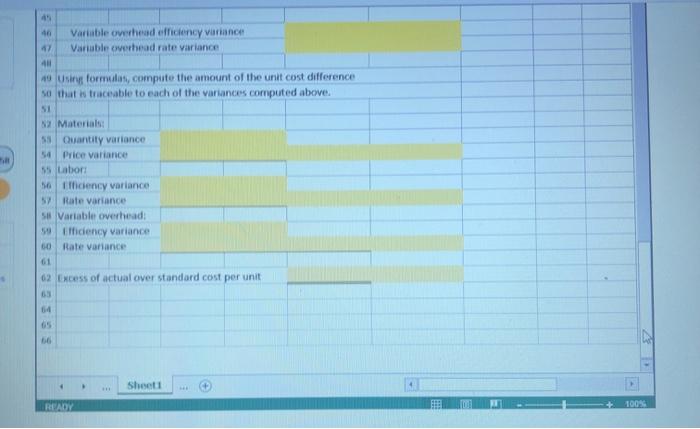and the Excel functions described brew to complete the task Cell Reference: