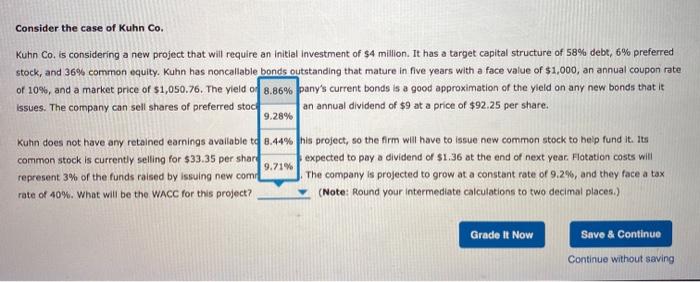 projects. However, it is important to realize that the WACC is an