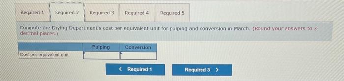 Exercise; Second Production Department-Weighted-Average Method [LO5-2, LO5-3, LO5-4, LO5-5] Scribners Corporation produces