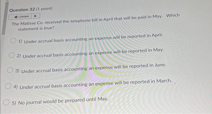 please help need it asap Question 32 (1 point) The Matisse Co.