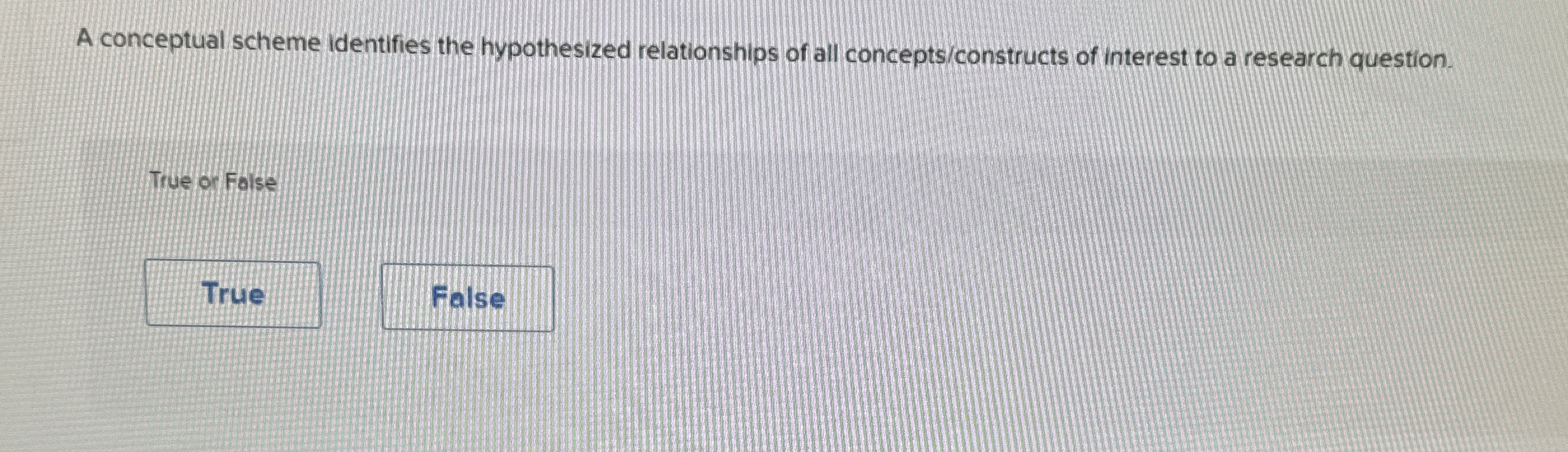  A conceptual scheme identifies the hypothesized relationships of all concepts/constructs of