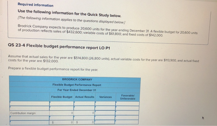 The following information applies to the questions displayed below. Brodrick Company expects