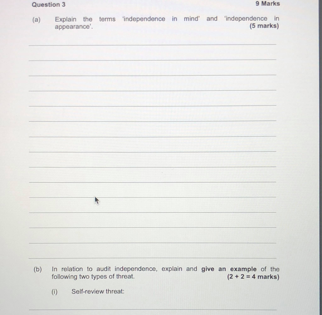 of subsequent events. Give an example of each type of subsequent event