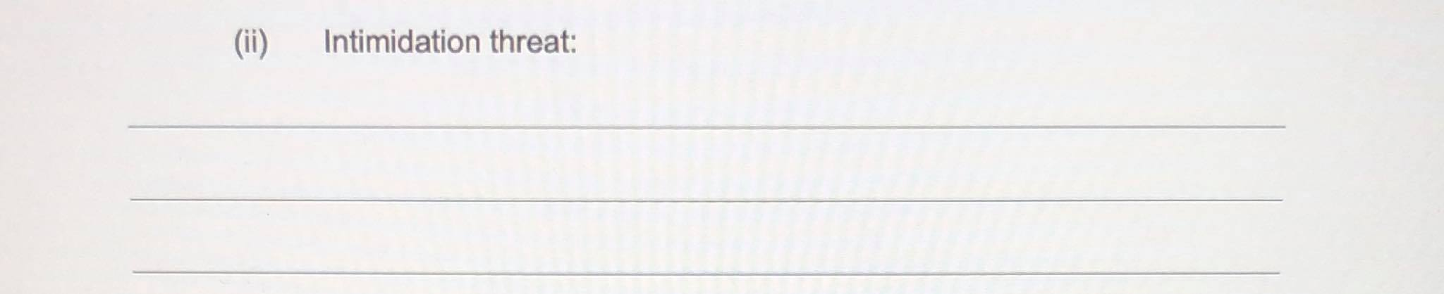 and explain the change (if any) that would be required in the