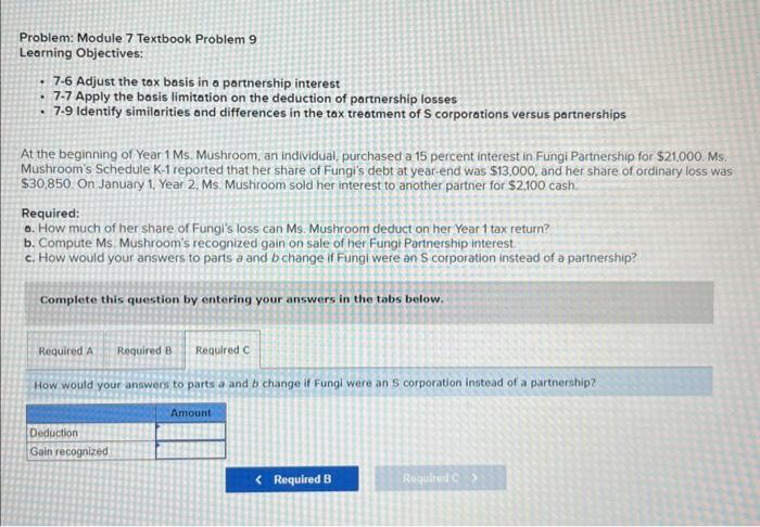 limitation on the deduction of partnership losses - 7.9 Identify similarities ond