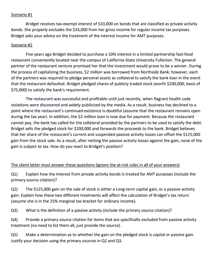 is critical that you identify the tax issues and reference Federal Tax