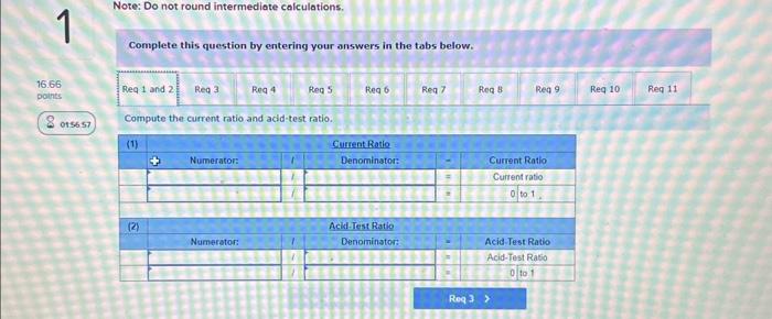 your answers in the tabs below. Compute the days' sales in inventory.