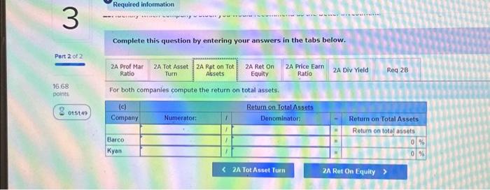 Complete this question by entering your answers in the tabs below. For