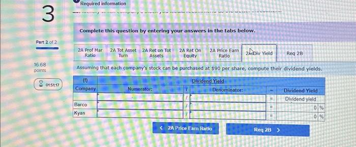 two companes competing in the same industry follows. Selected curtent year-end financial