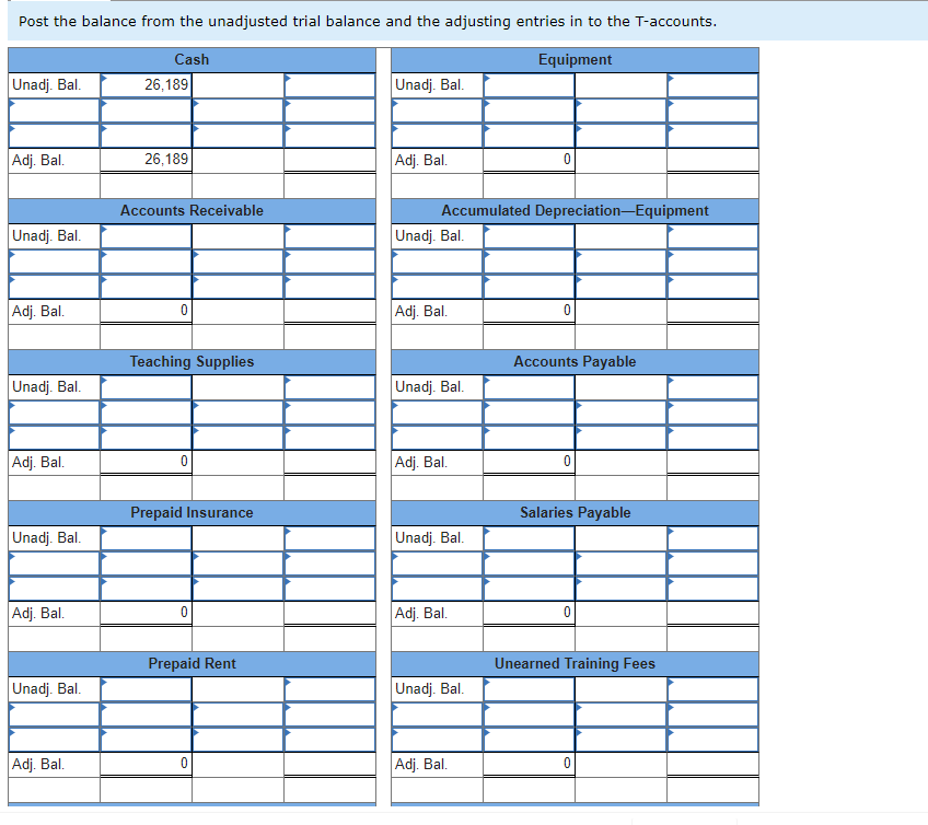 equired information Problem 3-3A Preparing adjusting entries, adjusted trial balance, and financial