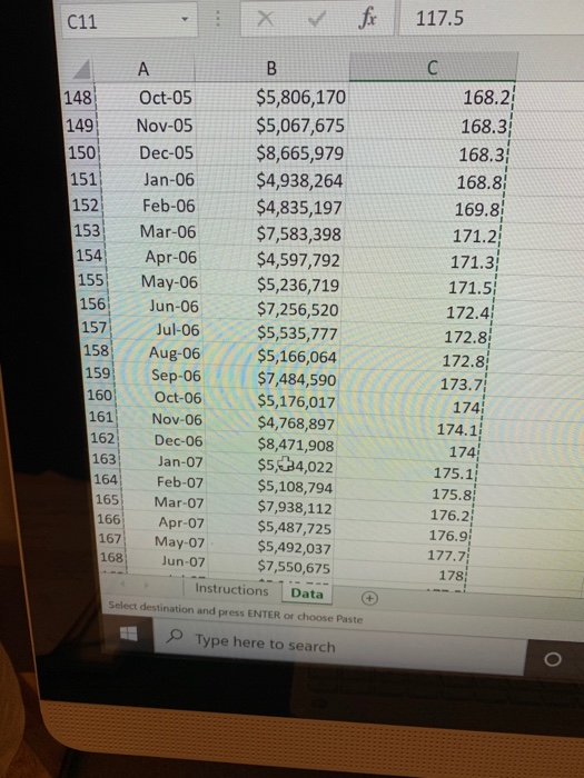 (d) Prepare a prediction for sales tax collections for the next three