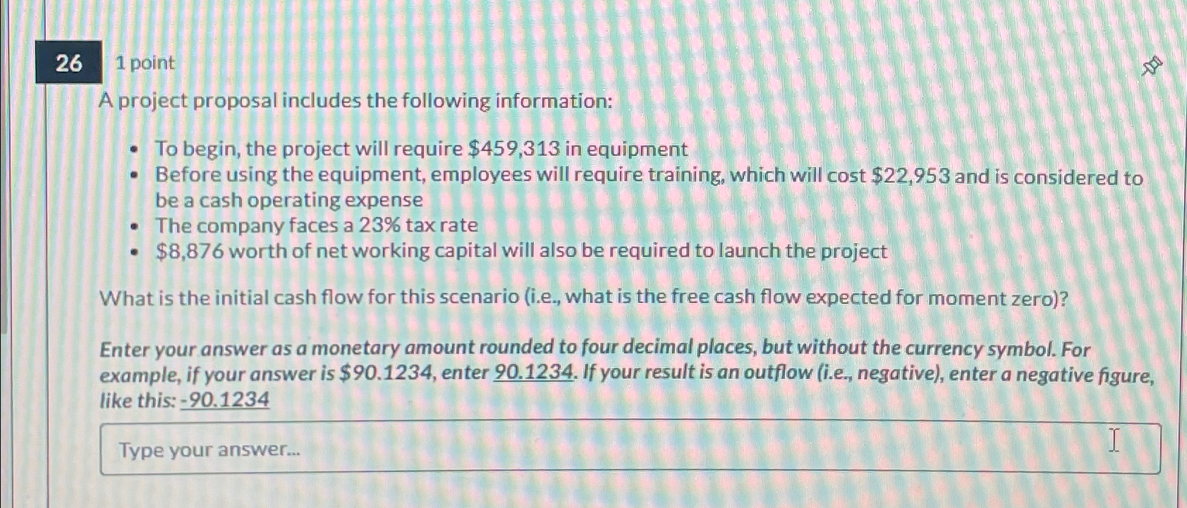  261 point A project proposal includes the following information: To begin,