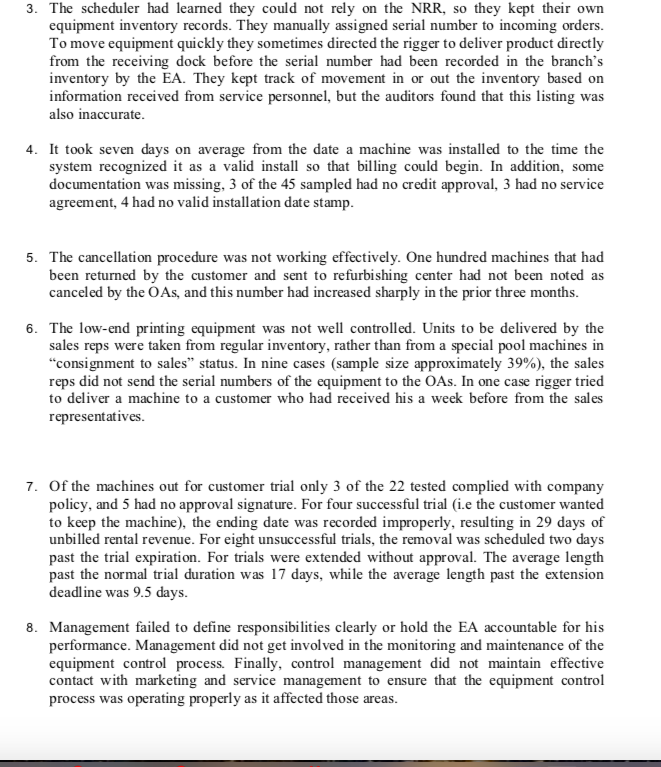 the unsatisfactory audit judgment. It describes what the auditors did, what they