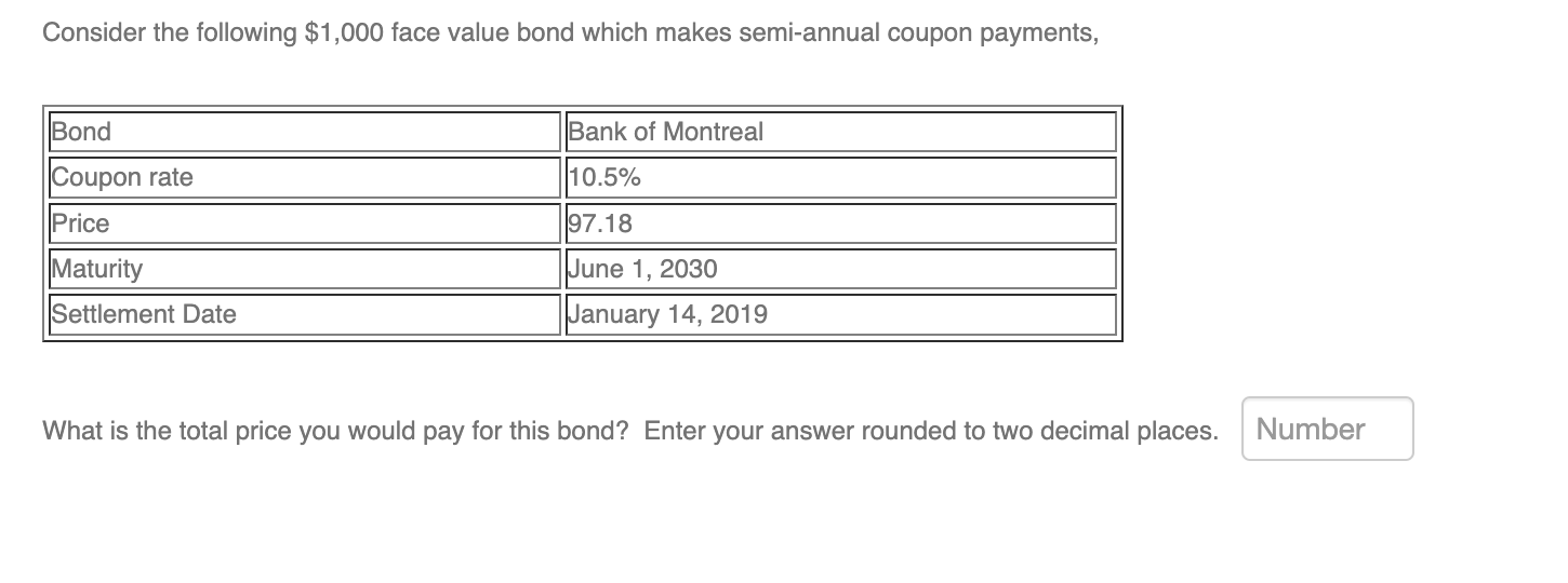  This is all the information that is given: Consider the following